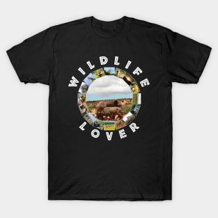 Wildlife Lover Elephants & Buffaloes T-Shirt